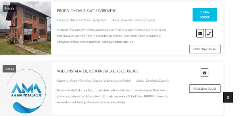 besplatni mali oglasi